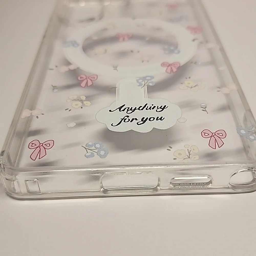 Brand new Samsung S25 Ultra Pink Bow/ Flower Silicone Phone case